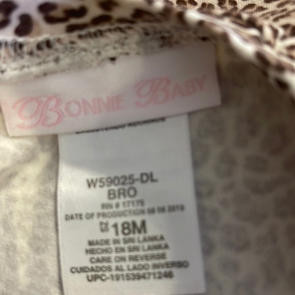Bonnie Baby Animal Print Dress with Cute Cat Face Pockets 18 months - Picture 4 of 5